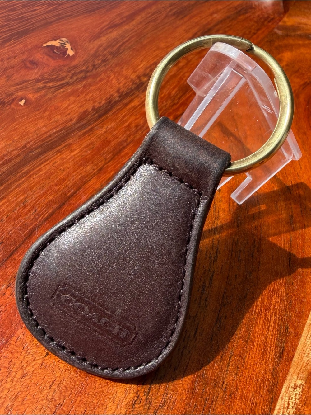 Vintage COACH Classic Key Fob Mahogany 7210 - Picture 2 of 8